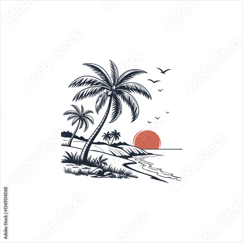 Palm-Lined Shores: A Coastal Dreamscape