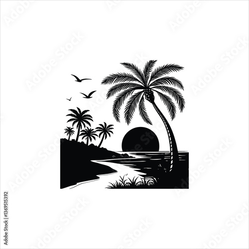 Palm-Lined Shores: A Coastal Dreamscape