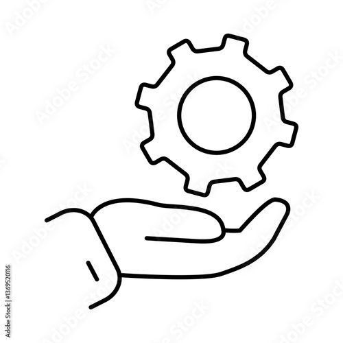 Management Line Icon. Startup, Success, Growth Editable Stroke Vector Illustration
