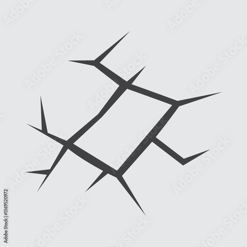 cracked wall, fissure crack, earthquake effect, fracture texture