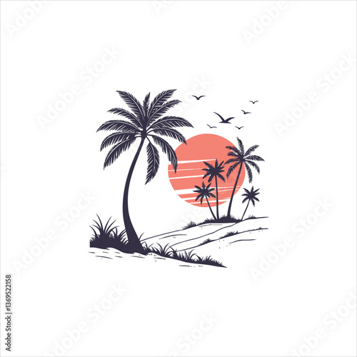 Palm-Lined Shores: A Coastal Dreamscape