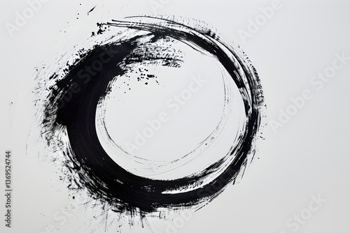 Serenity Unveiled: The Imperfectly Perfect Zen Circle Enso of Life’s Continuum
