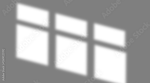Window shadow overlay effect. Window frame shadow overlay. Shadow overlay for product mockups etc