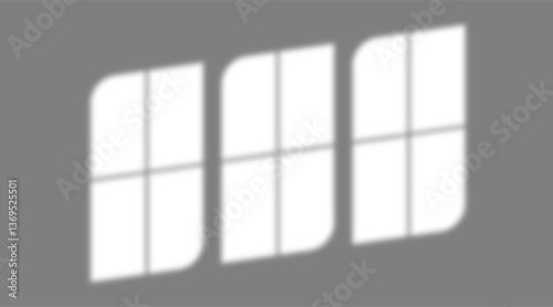 Window shadow overlay effect. Window frame shadow overlay. Shadow overlay for product mockups etc