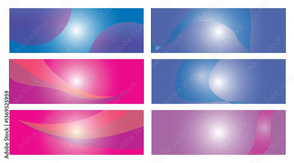 Fototapeta premium Abstract Gradient Backgrounds (8)