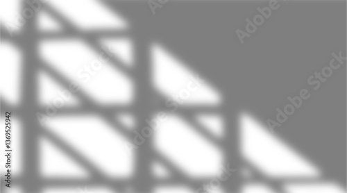Window shadow overlay effect. Window frame shadow overlay. Shadow overlay for product mockups etc