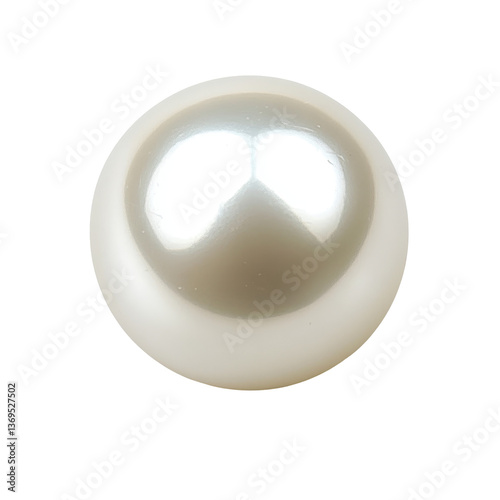 Obraz na płótnie White Pearl PNG on transparent background w salonie