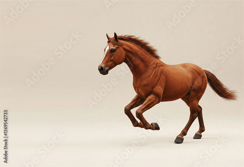 Horse race or wild mustang running, good for poster, banner, flyer and sticker. High quality image for sport related poster or banner designing on media and web. photo