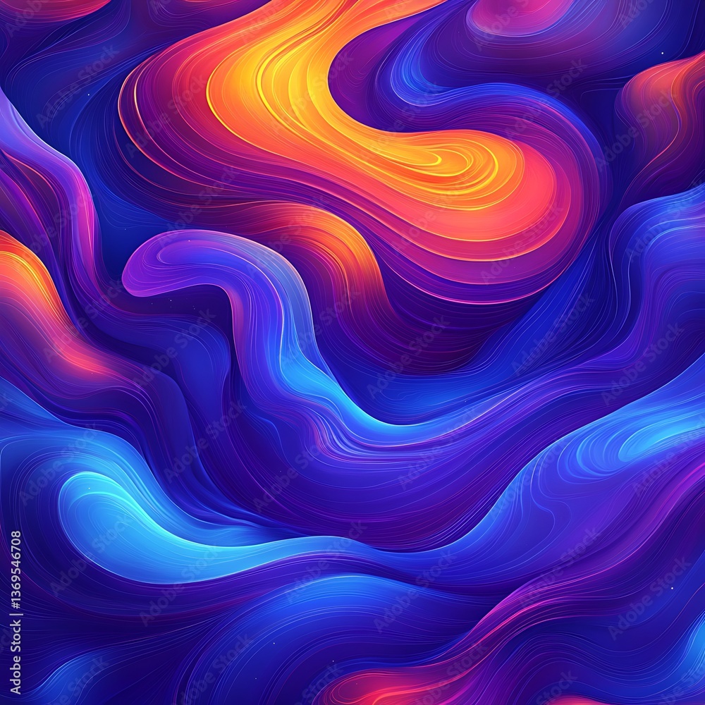 Obraz premium Abstract swirling colors
