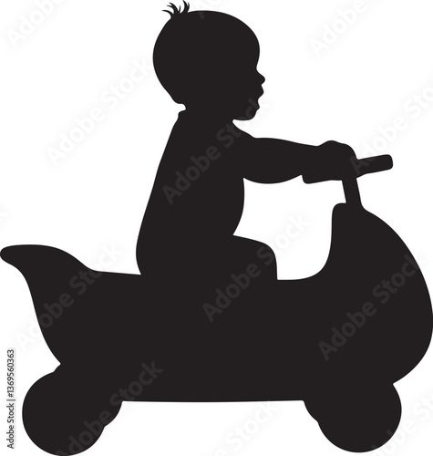baby playing silhouette, baby silhouette, child playing clipart, toddler silhouette, baby crawling silhouette, infant silhouette, kids silhouette, baby vector design, baby playtime art, baby digital d