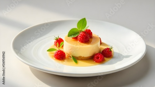 vanilla ice cream with fruits