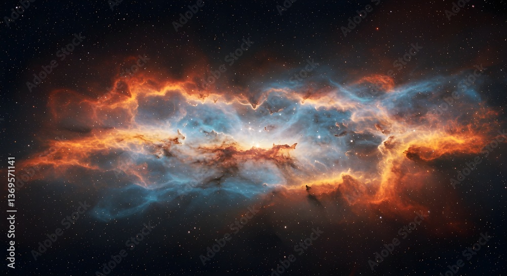 Fototapeta premium Nebulosa abstracta del espacio exterior de la Tierra