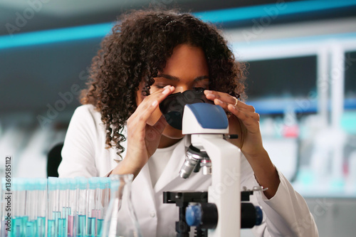 African Women Pharmaceutical Scientist Conducting Science
