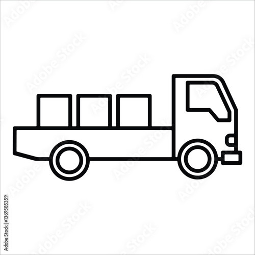 Pickup  Icon Element For Design