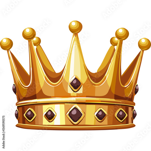 golden crown with embedded jewels