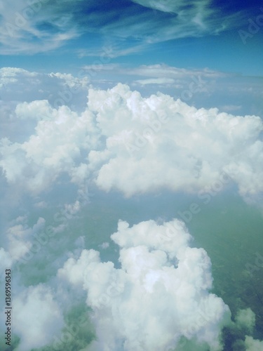 blue sky with clouds