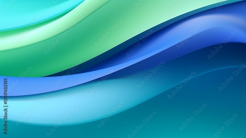 Abstract Blue Green Wave Pattern Background Abstract Blue Green Wave Pattern Background