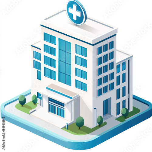 vector isometric building