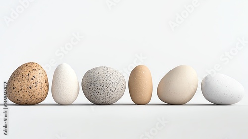 A serene depiction of vitamins on a smooth pebble surface