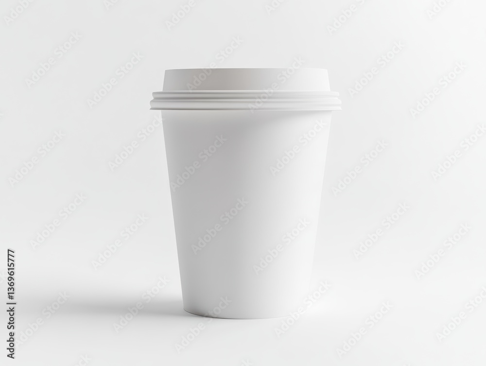 A Simple Sip: A classic take-away cup, ready to be filled. The bright cup, evokes a sense of everyday life. A Simple Sip: A classic take-away cup, ready to be filled. The bright cup, evokes a sense of everyday life.