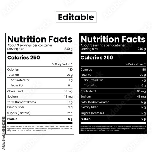 Nutrition facts,supplement facts,nutrition label,nutrition list,vitamin information label design
