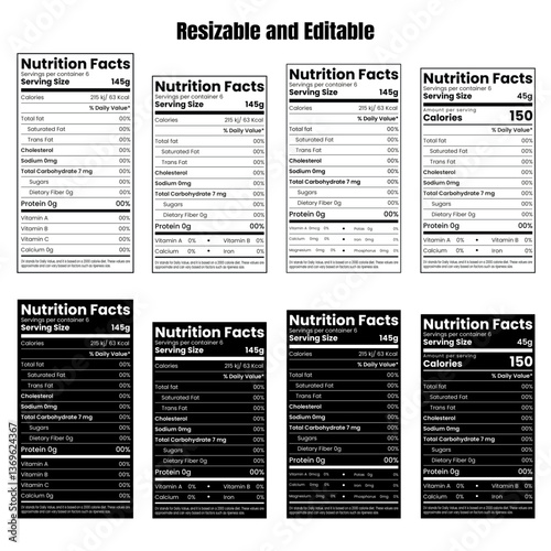 Nutrition facts  template,supplement facts,nutrition label,nutrition list,vitamin information label design