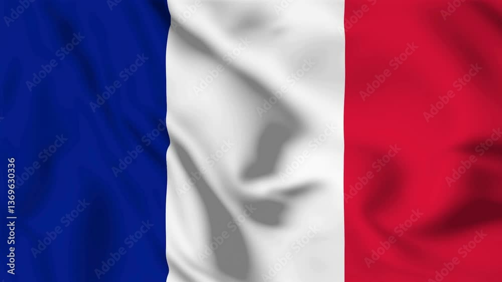 France waving flag animation France waving flag animation