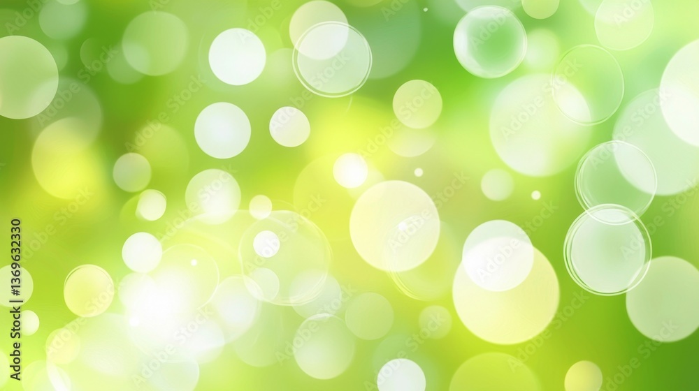 Fototapeta premium An artistic representation of green bokeh, perfect for various designs.
