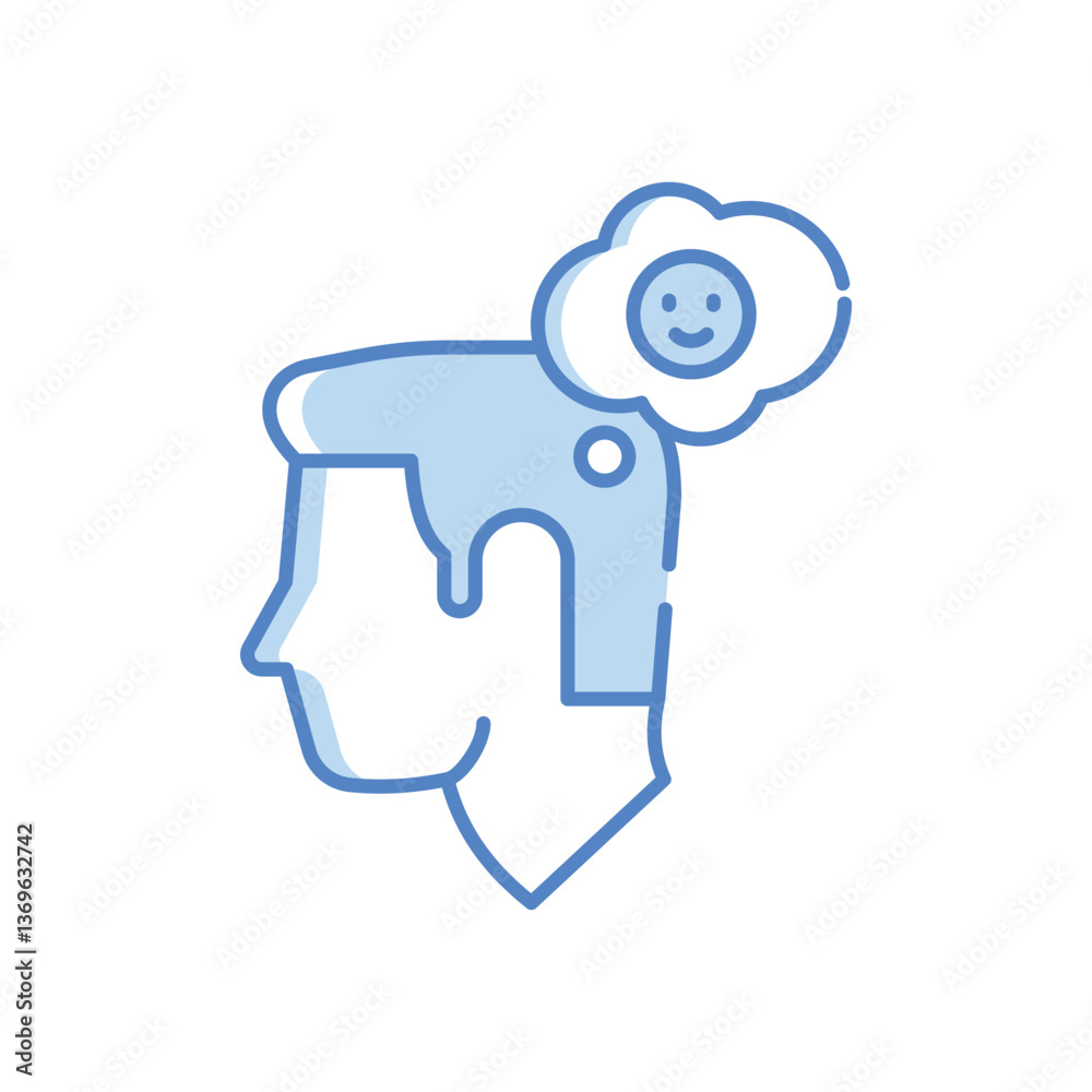 Positive Attitude Vector icon Positive Attitude Vector icon