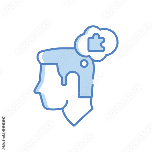 Self Discipline Vector icon