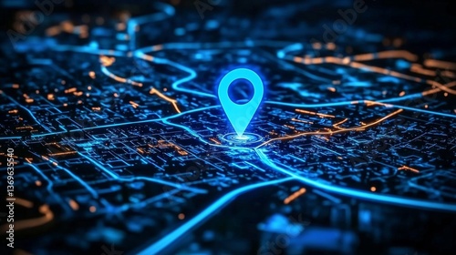 Wallpaper Mural Innovative AI Technology Enhancing GPS Pin Mapping. Torontodigital.ca