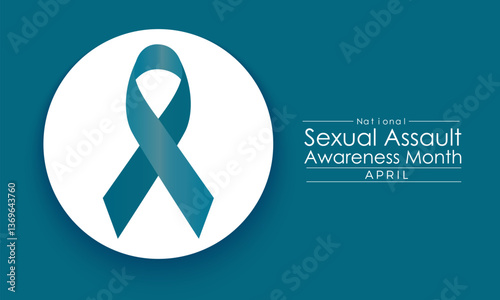 National Sexual Assault Awareness Month. April month Support humanity Awareness Concept. Vector Template.