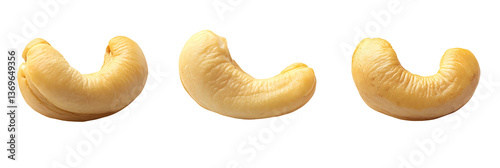 Sweet heart-shaped food snacks, isolated white desserts