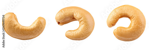 Sweet heart-shaped food snacks, isolated white desserts