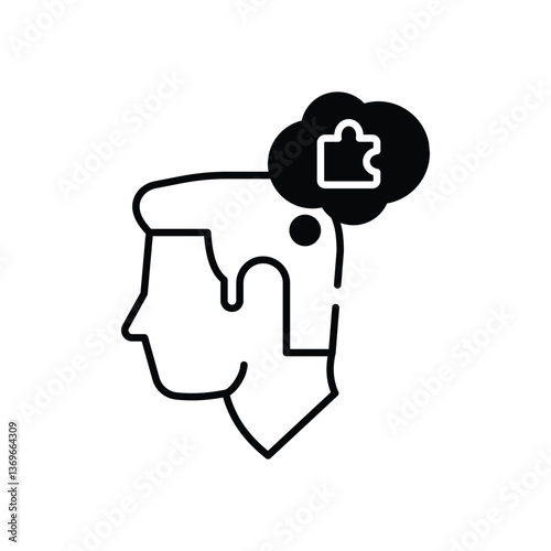 Self Discipline Vector icon