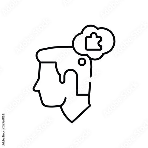 Self Discipline Vector icon
