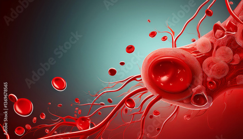 3-14-065- Hyper realistic Blood Bone marrow transplantation immunology.. Emphasize the negative space  (1)