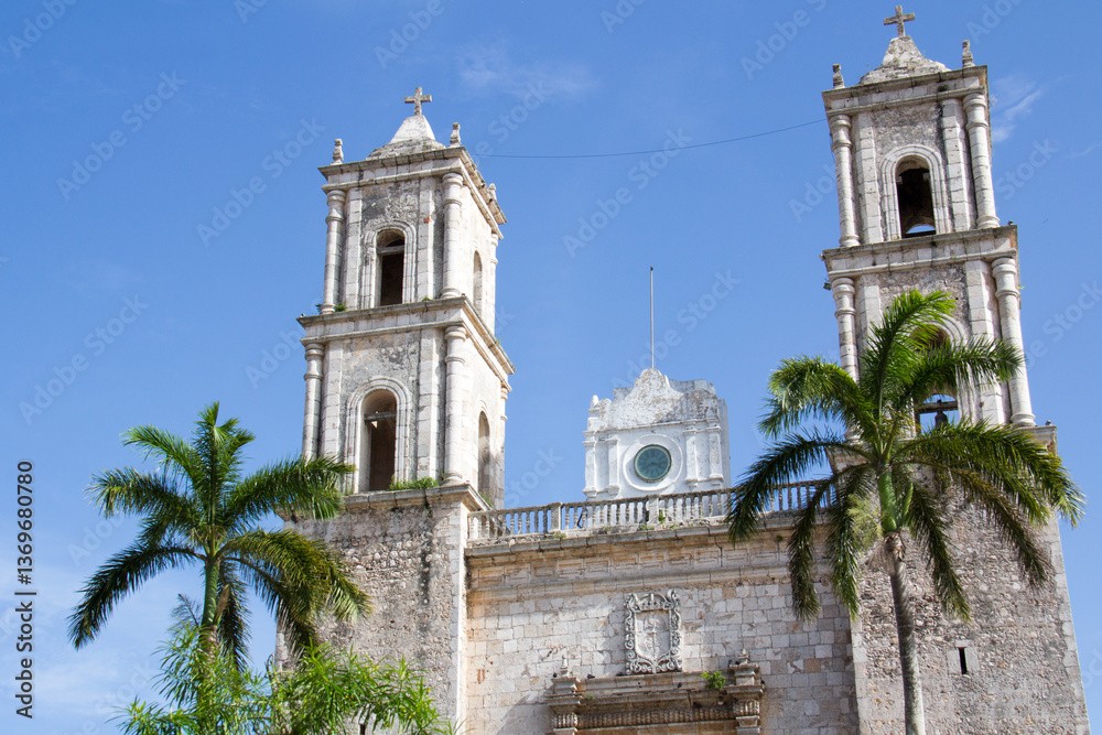 Church of San Gervasio de Valladolid located in Yucatan Mexico