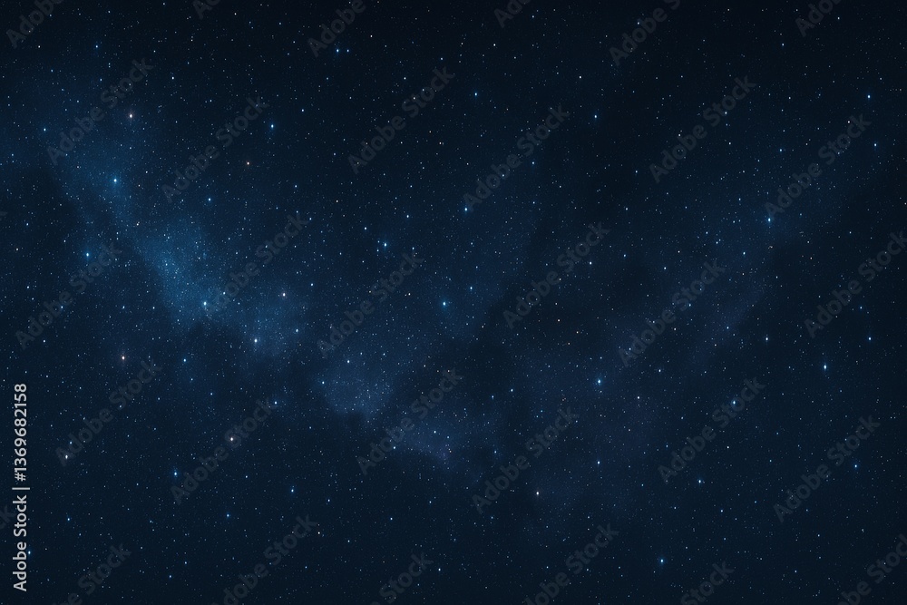 Fototapeta premium Starry night sky with subtle nebulosity