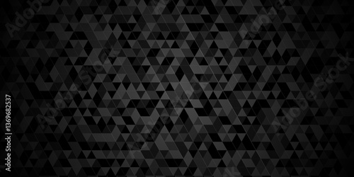Vector black and gray polygon Mosaic triangle overlap texture background. black and gray overlapping cube square low polygon texture wallpaper. abstract surface creative diamond pattern corporate.	
