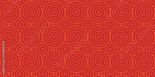 Overlapping creative diamond circle abstract red pattern waves texture. geometric digital fabric pattern circles fabric pattern use for template, material, element, ornament background.	
