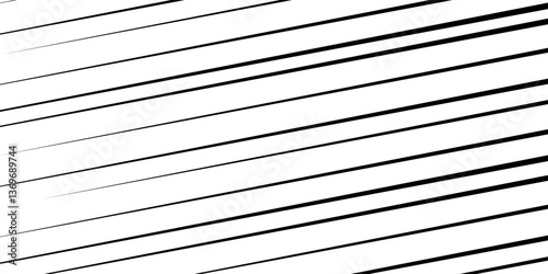 Slash line. Border with diagonal lines. Angle of tilt stripes. Black pattern of footer isolated vector on white background. modern