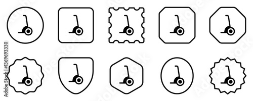 Editable segway scooter vector icon. Vehicles, transportation, travel. Part of a big icon set family. Perfect for web and app interfaces, presentations, infographics, etc