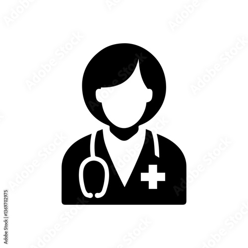 Medical doctor emergency doctor icon with transparent background