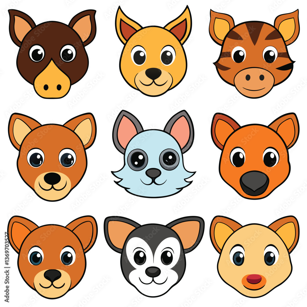 Fototapeta premium A diverse Vector set Illustrator Artwork Design