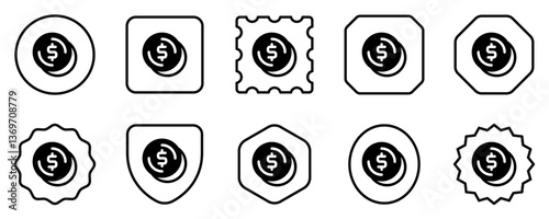 Editable coin change vector icon. Part of a big icon set family. Finance, business, investment, accounting. Perfect for web and app interfaces, presentations, infographics, etc