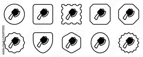 Editable axe vector icon. Part of a big icon set family. Perfect for web and app interfaces, presentations, infographics, etc