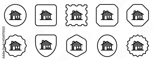 Editable cabin vector icon. Part of a big icon set family. Perfect for web and app interfaces, presentations, infographics, etc