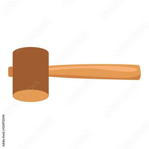 Wooden Mallet Illustration