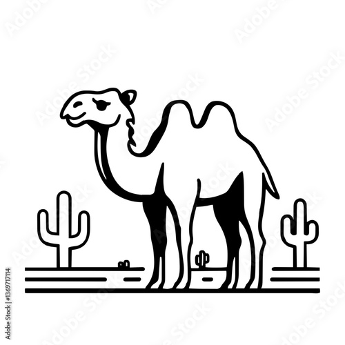 camel in desert